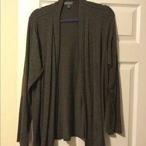 Gray open cardigan. Market & Spruce